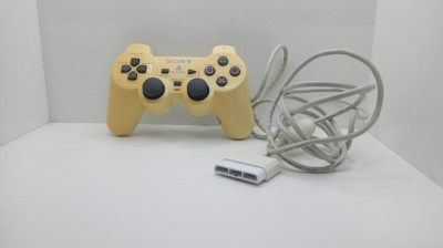 Controller Dualshock 2 PlayStation 2 PS2- SONY (R ) - alb - cablu 2.5 m - 003 foto