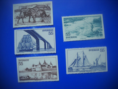 HOPCT TIMBRE SUEDIA MNH 1124 TURISM IN SUD EST -5 VAL 1972-NESTAMPILAT foto