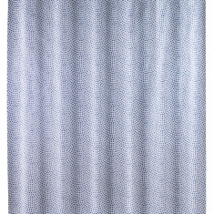 Perdea de dus, Wenko, Sevilla, 180 x 200 cm, polietilena, albastru/alb