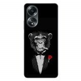 Husa compatibila cu Oppo A58 4G Silicon Gel Tpu Model Cigar Monkey