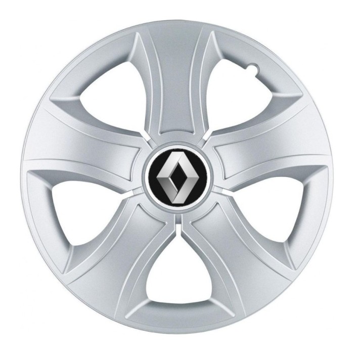 Set 4 Capace Roti 16 inchi (R16) Bis Gri, Compatibile Cu Renault