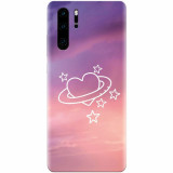 Husa silicon pentru Huawei P30 Pro, Galaxy Heart