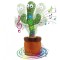 Jucarie interactiva Cactus dansator si vorbitor cu LED-uri Colorate