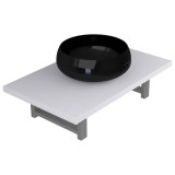 Cumpara ieftin Set mobilier de baie, 2 piese, alb, ceramica