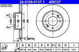 ATE 24.0109-0137.1 Disc frana