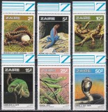 Zair 1987 - Reptile, MNH, Nestampilat