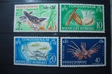 NOUVELLES HEBRIDES 1965 SERIE FAUNA MNH -