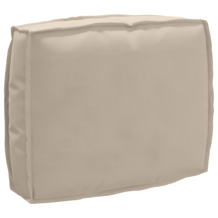Pernă pentru spătar din paleți Gri taupe 50 x 40 x 12 cm