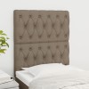 VidaXL Tăblii de pat, 2 buc, gri taupe, 80x7x78/88 cm, textil 3116646