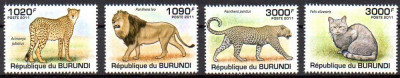 BURUNDI 2011, Fauna - Feline, MNH foto