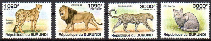 BURUNDI 2011, Fauna - Feline, MNH