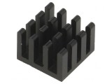 Radiator Extrudat Negru 15x15x10mm Aluminiu