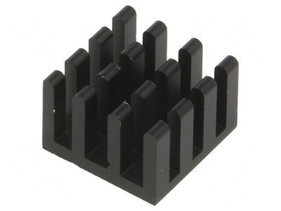 Radiator Extrudat Negru 15x15x10mm Aluminiu foto
