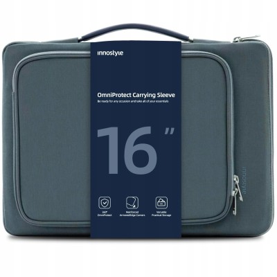 Innostyle 16&amp;amp;quot; Geantă Pentru Laptop 16&amp;amp;quot; Caz Impermeabil Omniprotect Gri foto