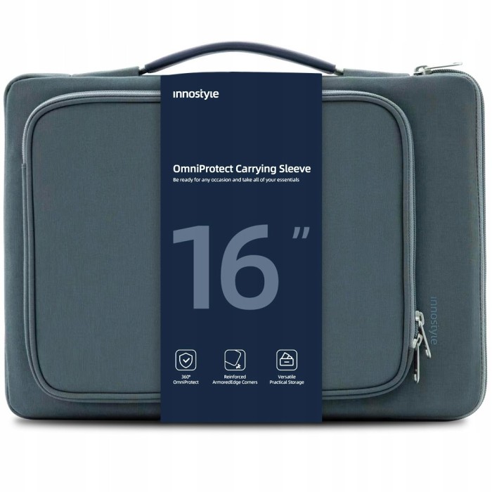 Innostyle 16&amp;quot; Geantă Pentru Laptop 16&amp;quot; Caz Impermeabil Omniprotect Gri
