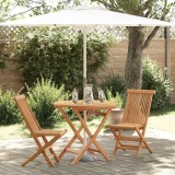 VidaXL Set de dining pentru grădină 2 pcs Maro Lemn masiv de tec