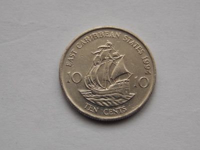 10 CENTS 1994 EAST CARIBBEAN STATES foto
