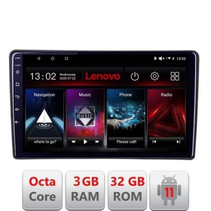 Navigatie Fiat Tipo 2015-2021 D-TIPO Octa Core cu Android Radio Bluetooth Internet GPS WIFI DSP 3+32 GB 4G KIT- LENOVO LITE CarStore Technology