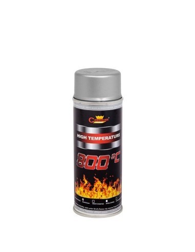 Vopsea spray temperaturi inalte Aluminiu (ral 9006), Champion Color, 400ml Argintiu
