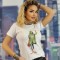 U838-2 Tricou casual cu imprimeu text