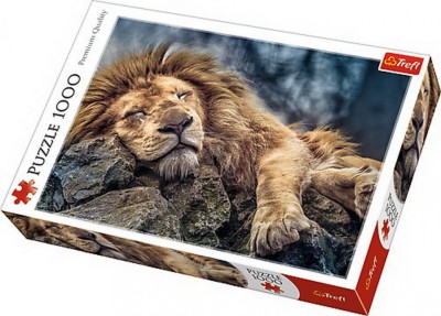 Puzzle trefl 1000 leu dormind foto