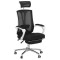 SCAUN DE BIROU ERGONOMIC CU SUPORT DE PICIOARE OFF 420 NEGRU