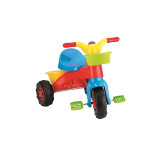 Tricicleta pentru copii Dolu, 48.5 x 46 x 64 cm, plastic, claxon incorporat, maxim 30 kg, 2 ani+, Multicolor
