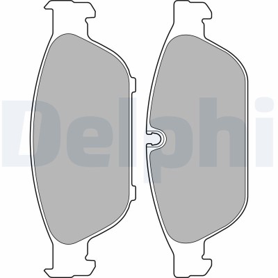 DELPHI LP2238 set placute frana,frana disc foto