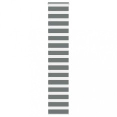 vidaXL Jaluzea tip zebra gri &icirc;nchis lățime țesătură 45,9 cm poliester