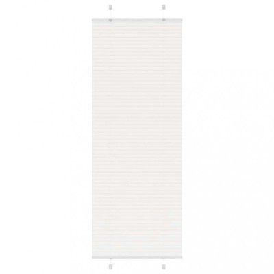 vidaXL Jaluzea plisată alb 70x200 cm Lățime țesătură 69,4cm poliester foto