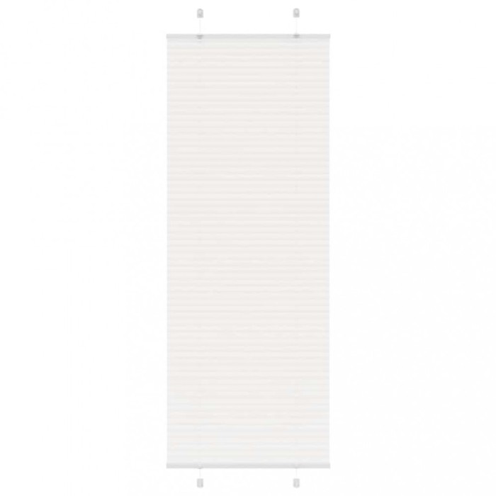 vidaXL Jaluzea plisată alb 70x200 cm Lățime țesătură 69,4cm poliester