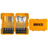 Set burghie plate fluture pentru lemn 12 bucati - Ingco AKDL1201