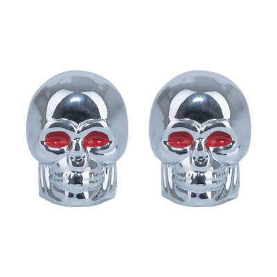 Capace ventil Moto Oxford Skeleton, argintiu foto