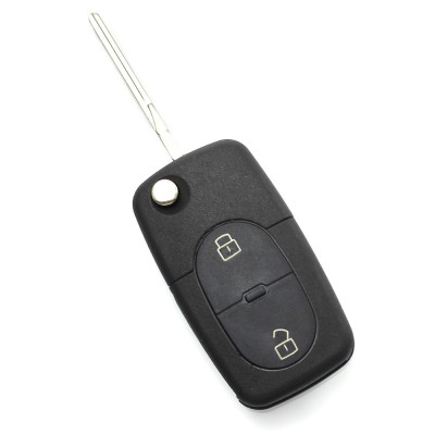 Audi &amp;ndash; carcasă cheie tip briceag, cu 2 butoane &amp;ndash; CARGUARD foto