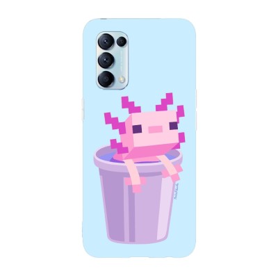 Husa compatibila cu Oppo Find X5 model Cute Axolotl Minecraft, Silicon, TPU, Viceversa foto