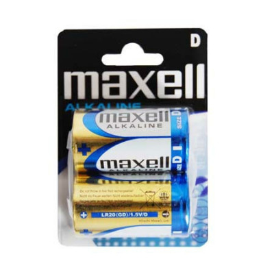 BATERIE ALCALINA MAXELL LR20 BLISTER 2 BUC - MAX-LR20 foto