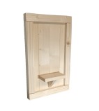 Polita, tablou, decoratiune perete 45x28cm lemn natur, Oem