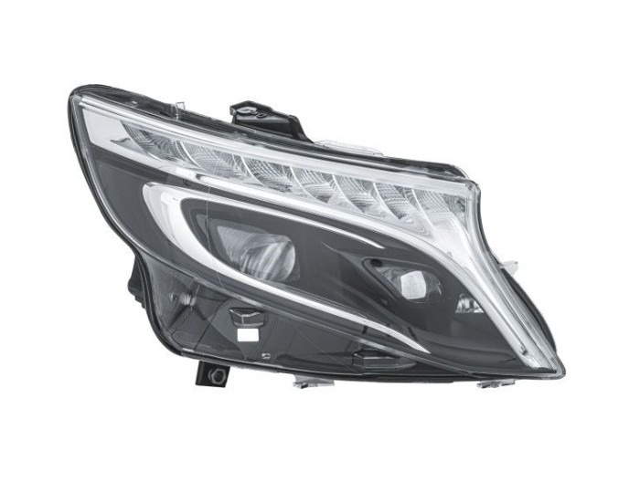 Far MERCEDES Clasa V/Vito (W447), 04.2014-, partea Dreapta, HELLA, cu sistem iluminat in curba; cu &amp;quot;lumina timp de zi&amp;quot; tip LED; LED; electr