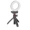 Kit Video Conferinta Ulanzi VIJIM K11 Lampa Circulara CL07+Mini trepied MT-08-2521
