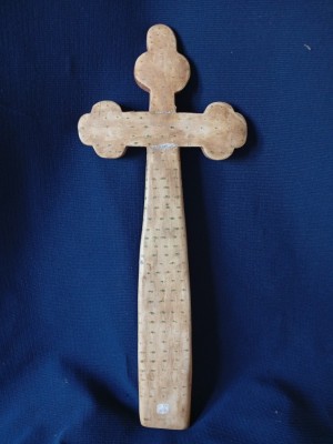 Cruce semnată și datată Marian Zidaru 1997 foto