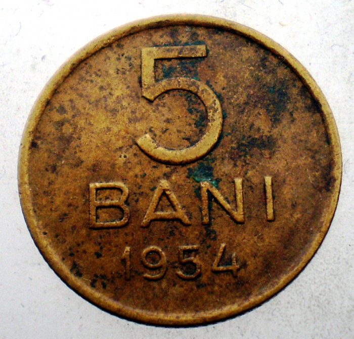7.295 ROMANIA RPR 5 BANI 1954