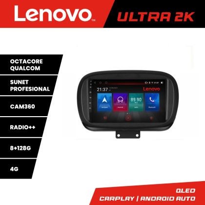 Navigatie Fiat 500 2014- M-539 Octa Core Android Radio Bluetooth GPS WIFI/4G DSP 2K 8+128GB 360 Toslink CarStore Technology
