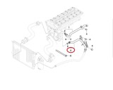 Furtun radiator Bmw Seria 3 E46 1998-2006, X3 E83 2004-2011, X5 E53 2000-2007, plastic, RapidAuto 2008PW-8