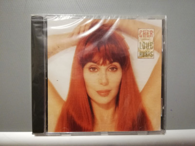 CHER - Love Hurts (1990/Geffen/Germany) - CD ORIGINAL/stare: Nou foto