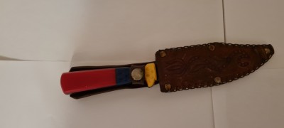 Cutit cu teaca din piele foto