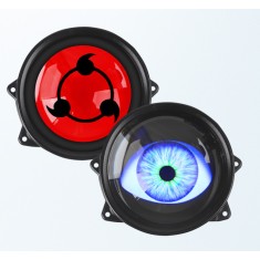 1x Lumina dinamica Devil Eyes cu Display LED de 3 inch, 5 Moduri, control WiFi, Compatibile cu diverse modele auto, posibilitate incarcare imagine pro