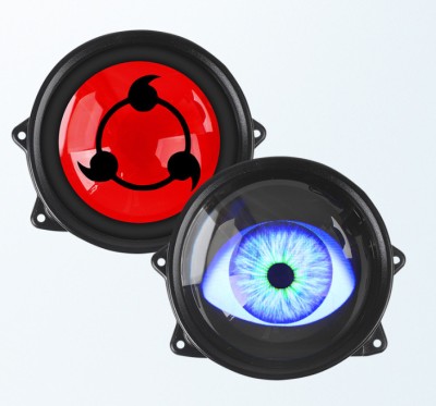Set 2x Lumina dinamica Devil Eyes cu Display LED de 3 inch, 5 Moduri, control WiFi, Compatibile cu diverse modele auto, posibilitate incarcare imagine foto