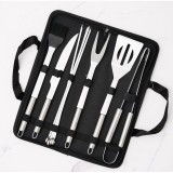 Set ustensile pentru gratar, 9 piese, inox, husa transport, Bohmann