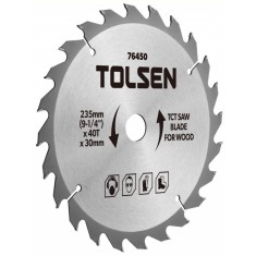 Disc circular cu vidia pentru lemn 115x22.2x24T, Tolsen