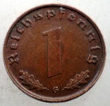 2.530 GERMANIA WWII 1 REICHSPFENNIG 1939 G, Europa, Bronz